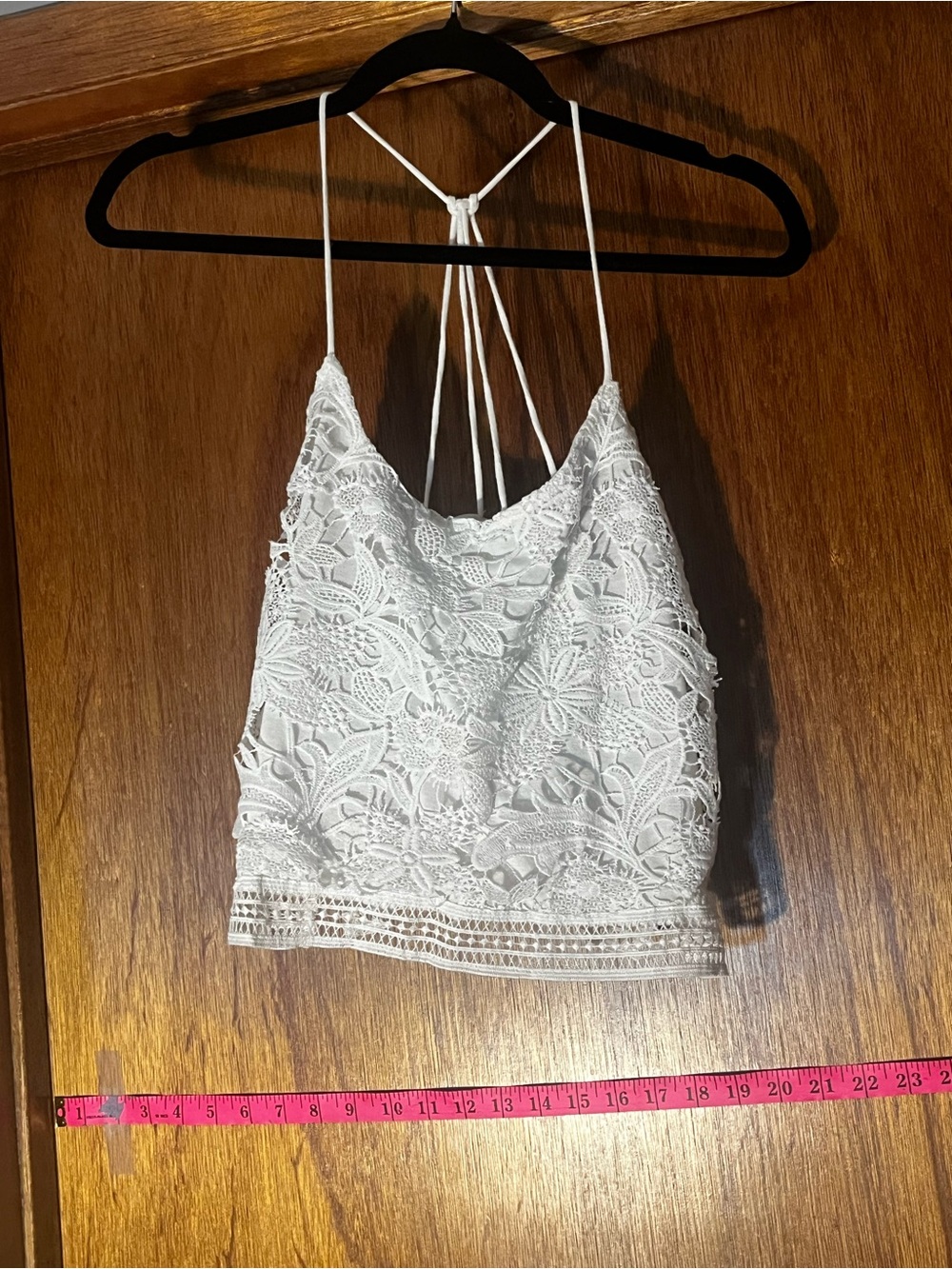 Delicate White Lace Crop Top